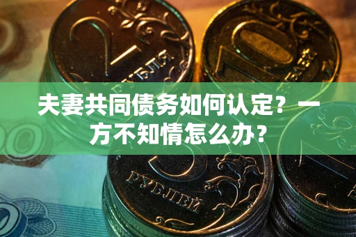 北京夫妻共同债务如何认定？一方不知情怎么办？