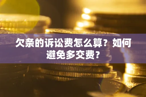 北京欠条的诉讼费怎么算？如何避免多交费？